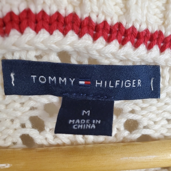 Tommy Hilfiger Cream Sweater for Women. MED - Picture 4 of 11